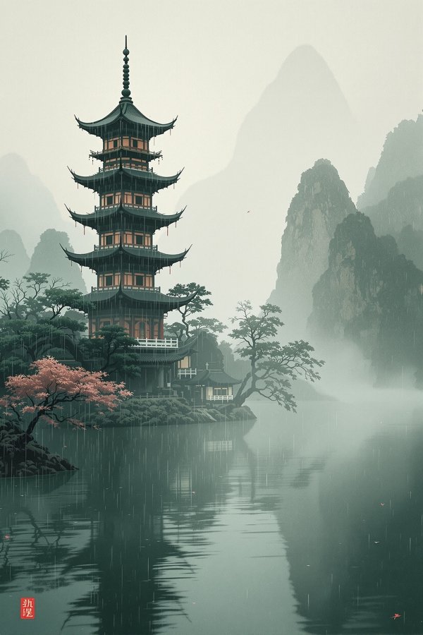 烟雨楼海报