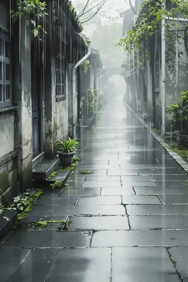 青石板上的记忆海报